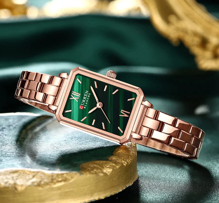 CURREN Original Brand Stainless Steel Band Wrist Watch For Women With Brand (Box & Bag)-9082A